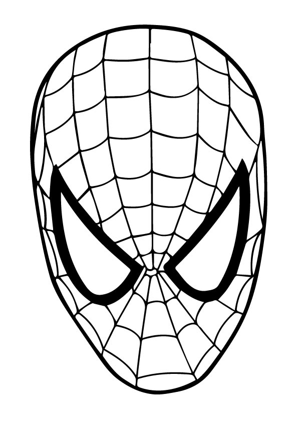 Desenho deHomem Aranha Mascarar para colorir