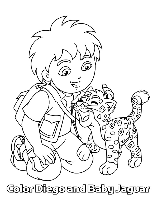 Desenhos de Diego para colorir