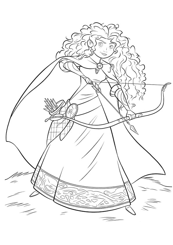 Desenho de Merida para colorir