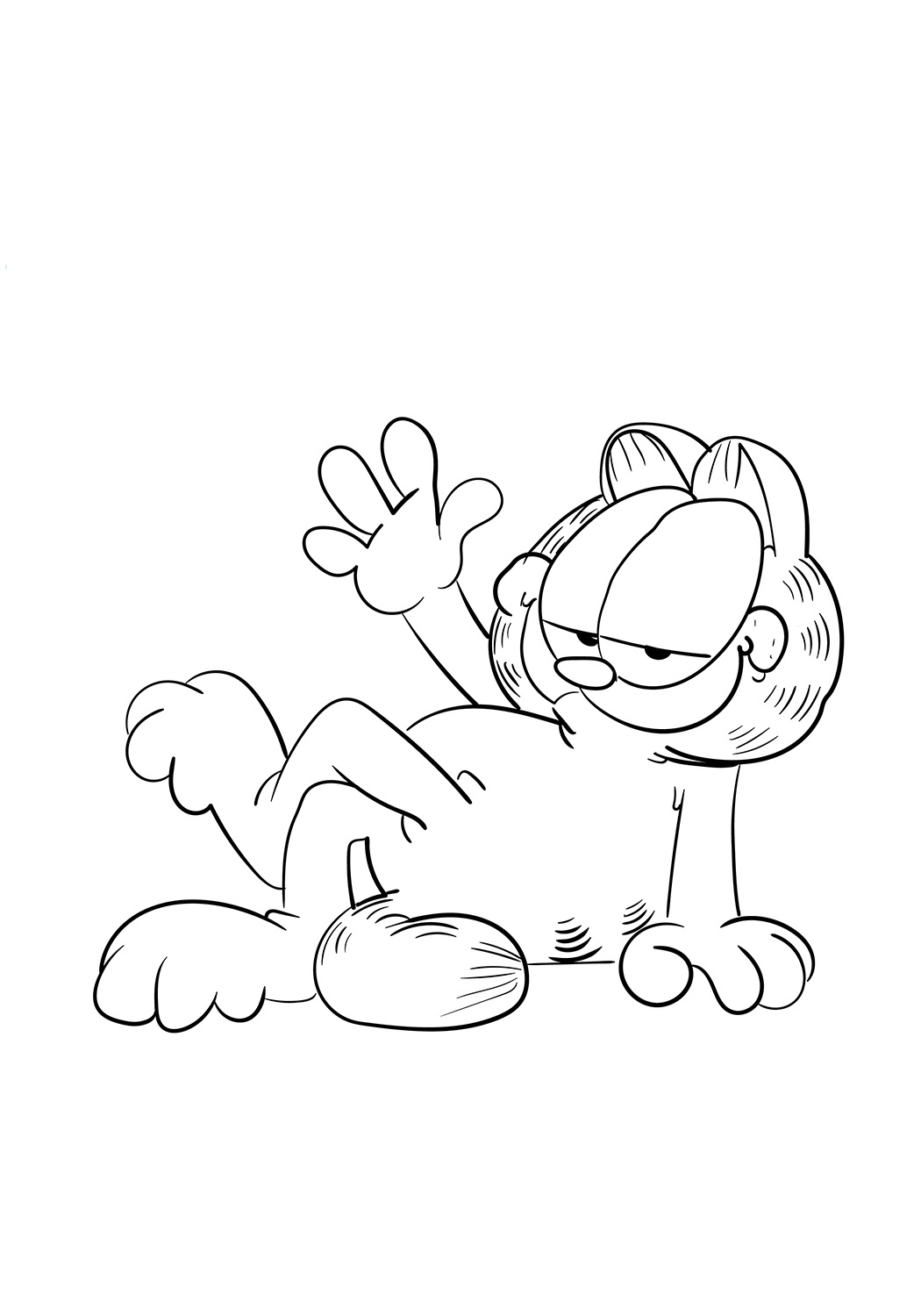 Desenhos de Garfield para colorir