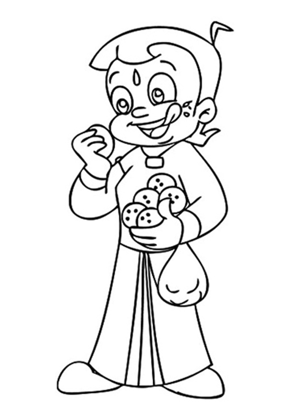 Desenhos de Chota Bheem para colorir