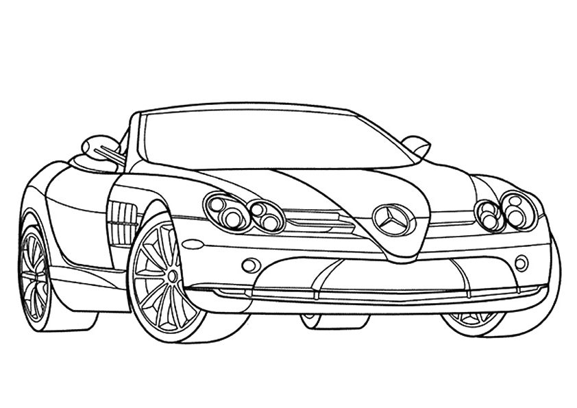 Desenho deMercedes Benz SLR McLaren para colorir