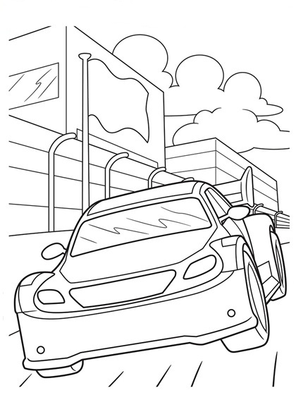 Desenho deNascar para colorir