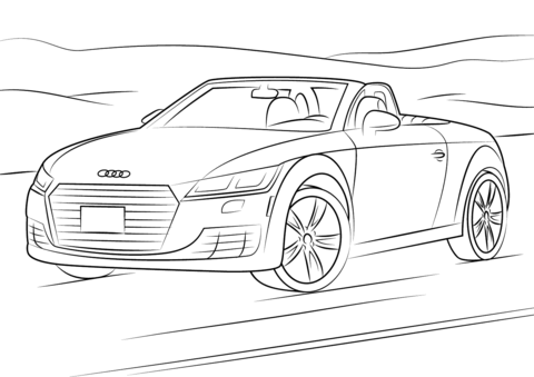 Desenhos de Audi para colorir