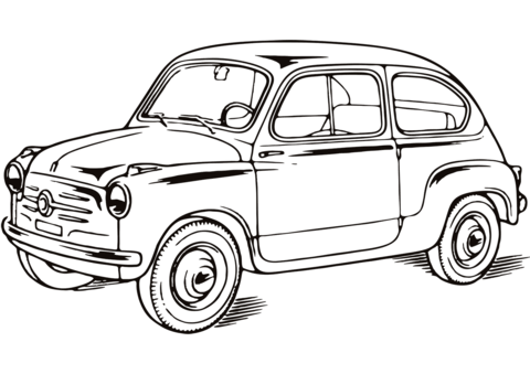 Desenhos de Fiat para colorir