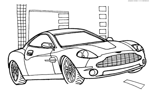 Desenhos de Aston Martin para colorir