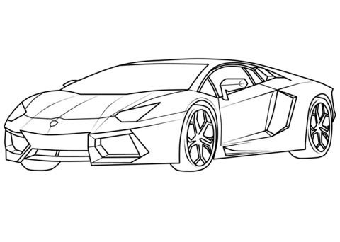 Desenhos de Lamborghini para colorir