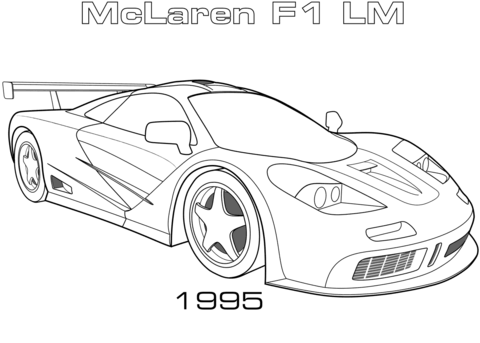 Desenhos de Mclaren para colorir