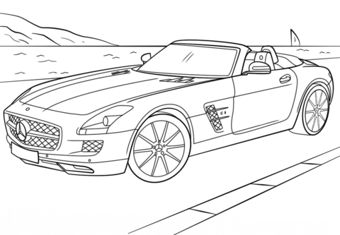 Desenhos de Mercedes Benz para colorir