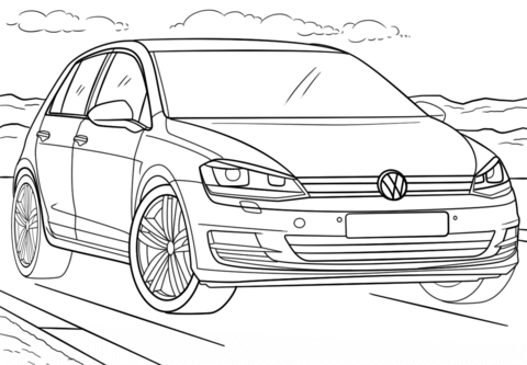 Desenhos de Volkswagen para colorir