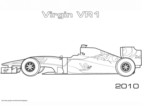 Desenho deVirgin VR1 F1 para colorir