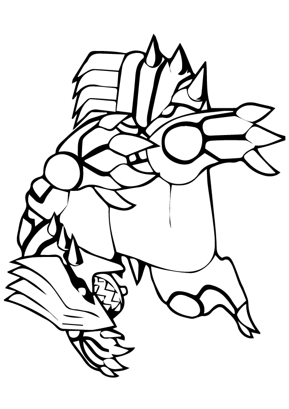 Desenho deGroudon de Pokemon para colorir