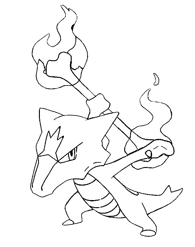 Desenho deAlolan Marowak Pokemon para colorir