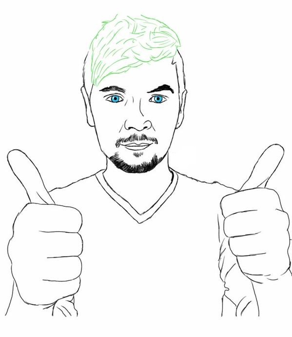 Desenho deCOMO Símbolo de Jacksepticeye para colorir