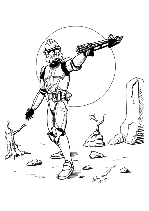 Desenhos de Stormtrooper para colorir