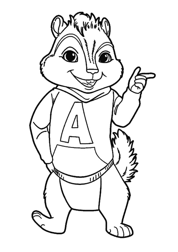 Desenhos de Alvin e os Esquilos para colorir