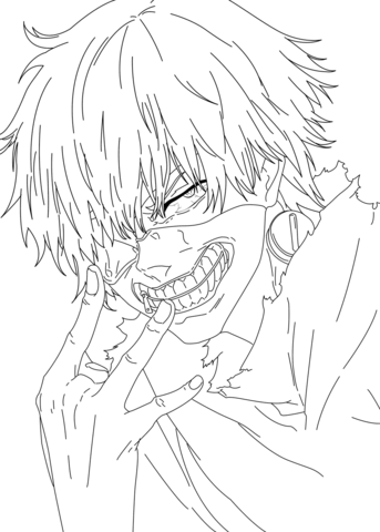 Desenhos de Tokyo Ghoul para colorir