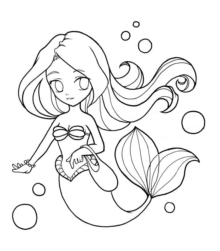 Desenho deAriel Fofa para colorir