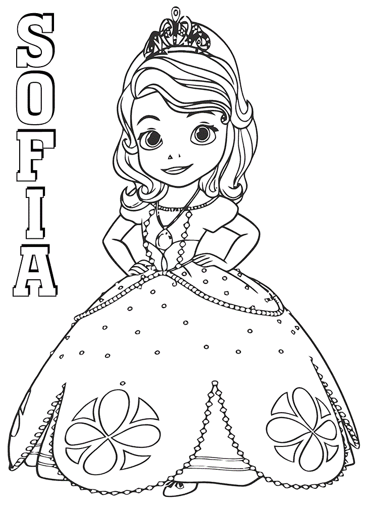 Desenho deSofia Linda para colorir