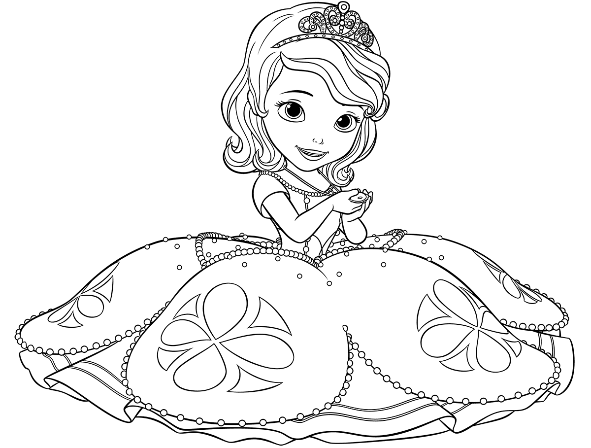 Desenhos de Sofia The First para colorir