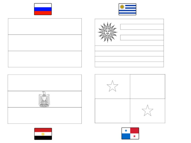 Desenho deGrupo A Copa do Mundo FIFA de 2018 para colorir