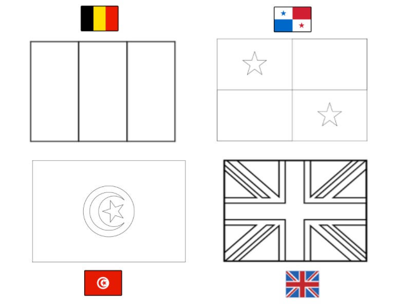 Desenho deGrupo G Copa do Mundo FIFA de 2018 para colorir