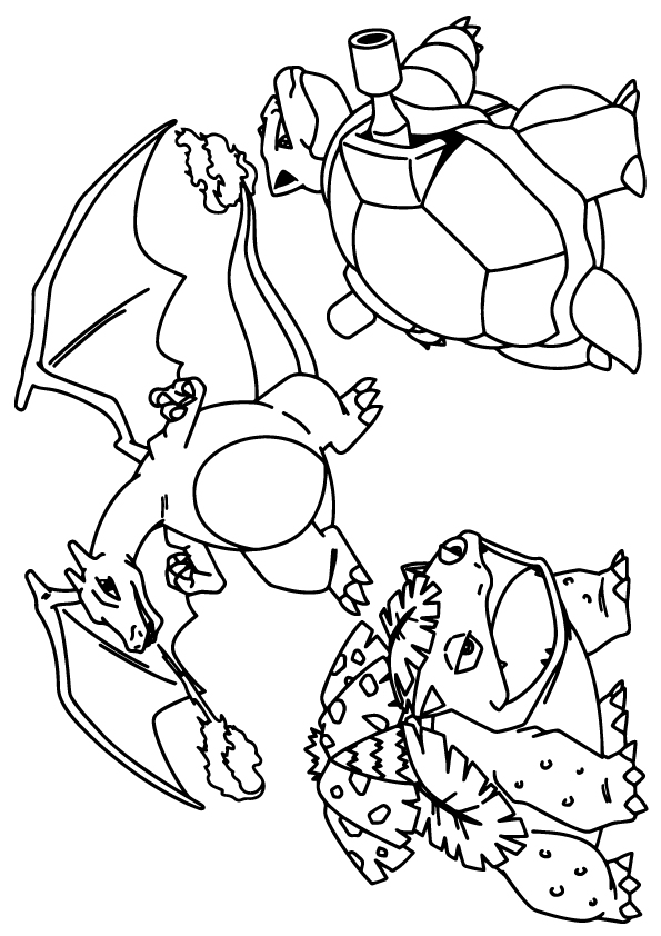 Desenho dePokemon Avançar para colorir