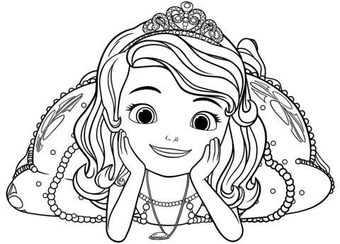 Desenho deSofia Feliz para colorir