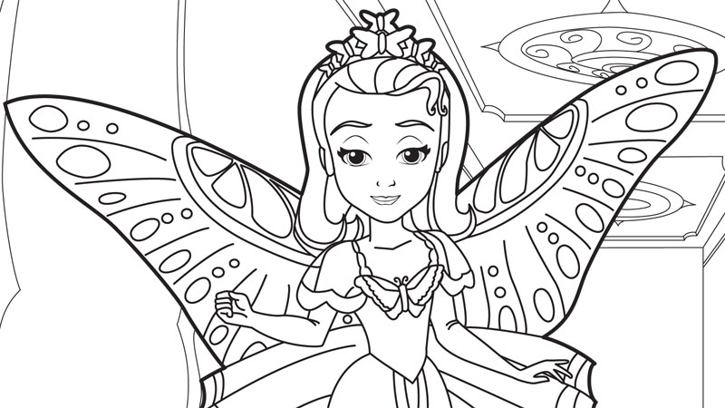 Desenho dePrincesa Amber para colorir