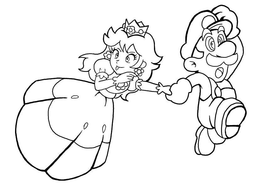 Desenhos de Mario para colorir