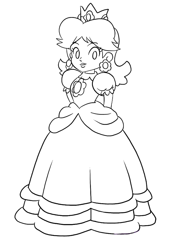 Desenhos de Princesa Peach para colorir