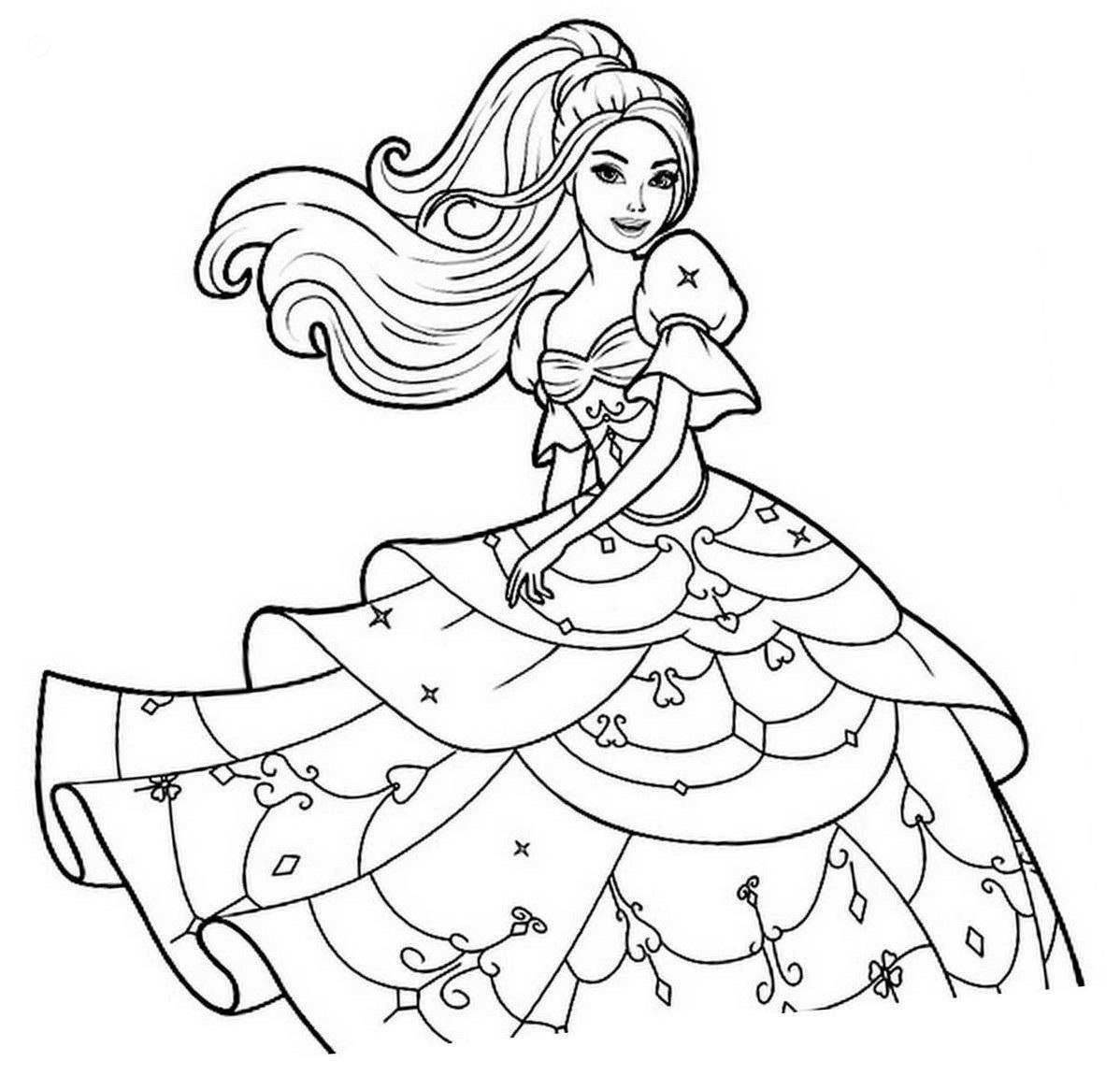 Desenho deBarbie Linda para colorir