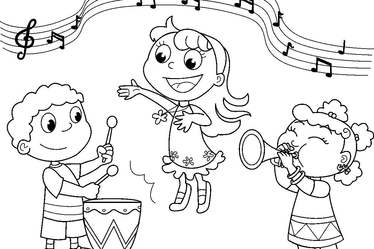 Desenho deConcerto para Crianças para colorir