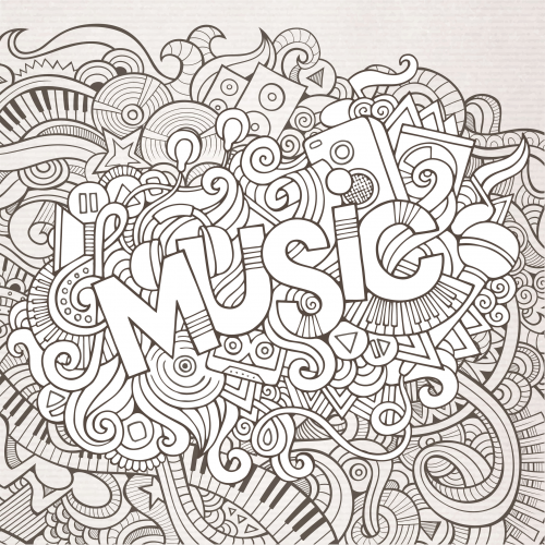 Desenho de Boa Música para colorir