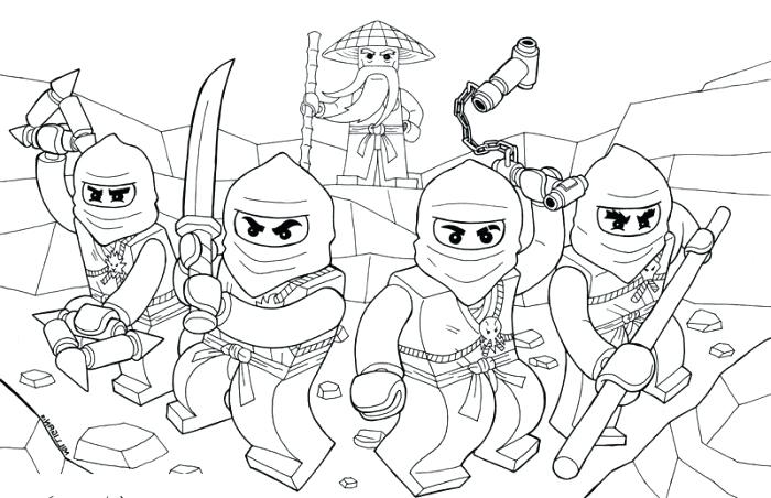 Desenho de Ninjago Equipe para colorir