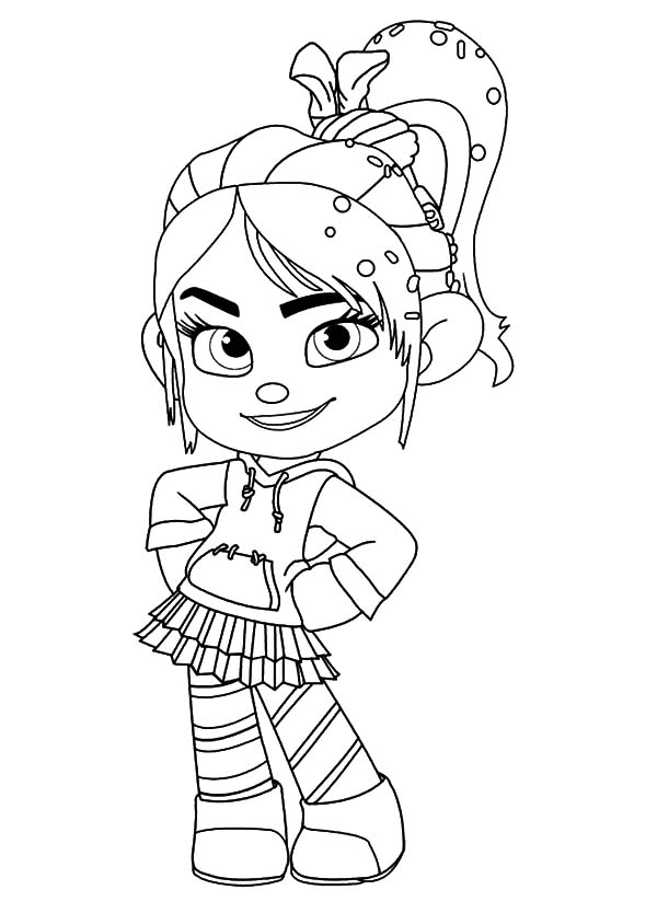 Desenhos de Vanellope Von Schweetz para colorir