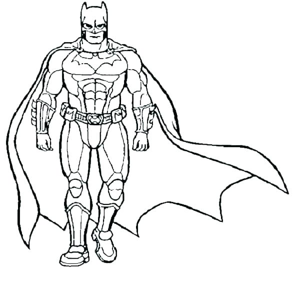 Desenho deForte Batman para colorir