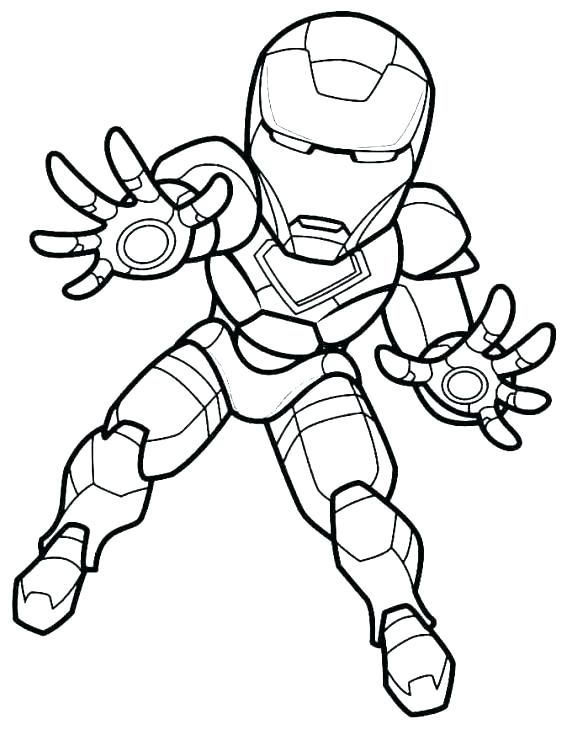 Desenho deChibi Homem de Ferro para colorir