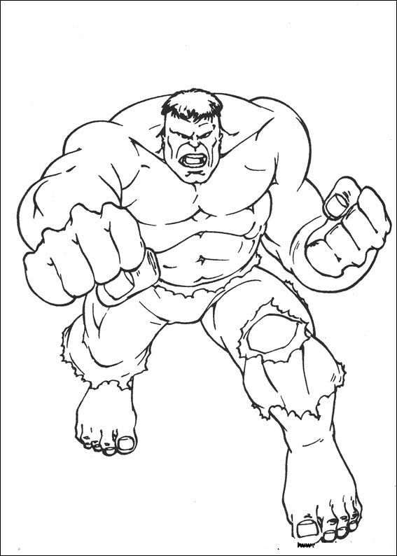 Desenho deIncrível Hulk para colorir