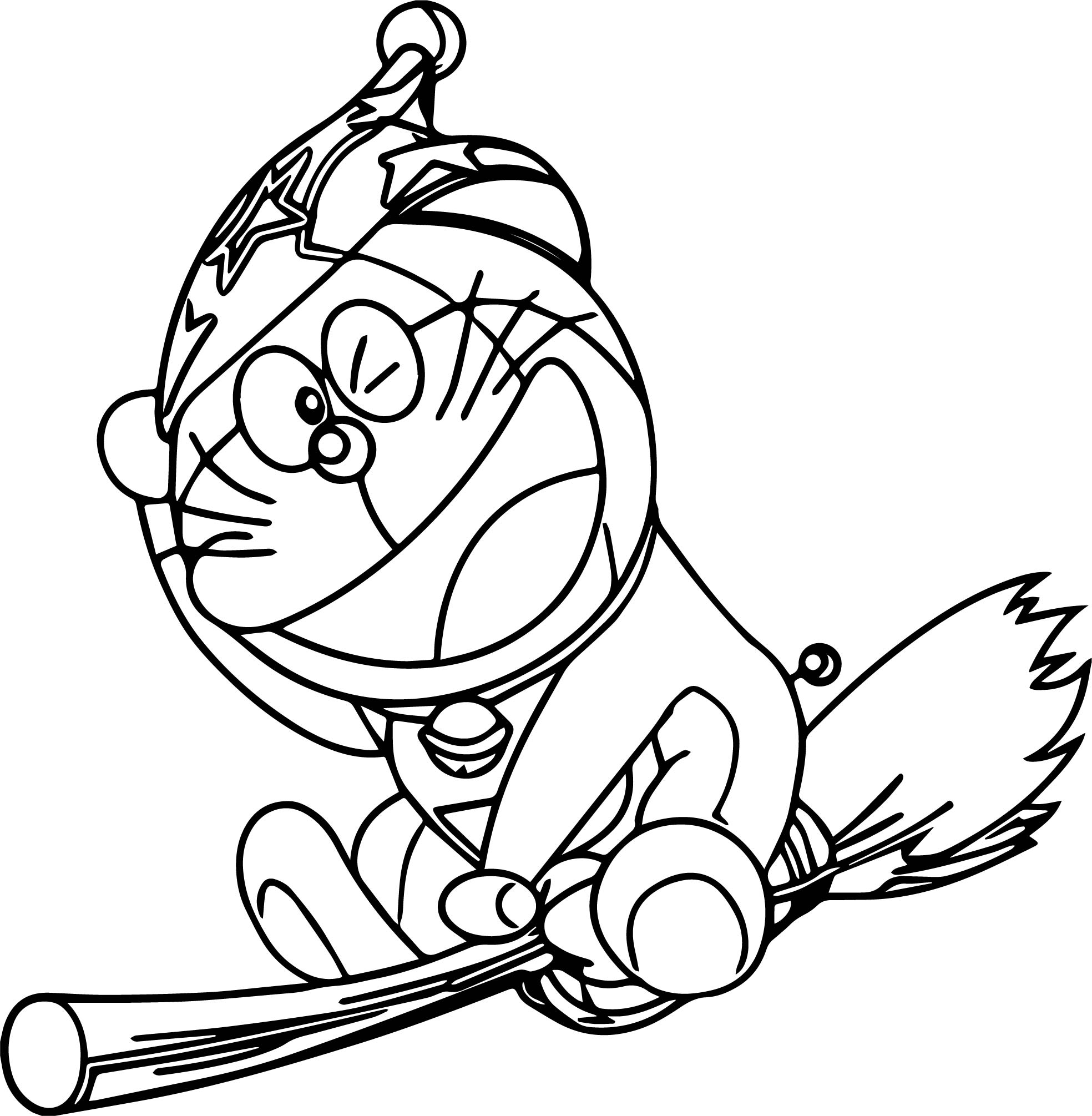 Desenho deDoraemon A Bruxa para colorir