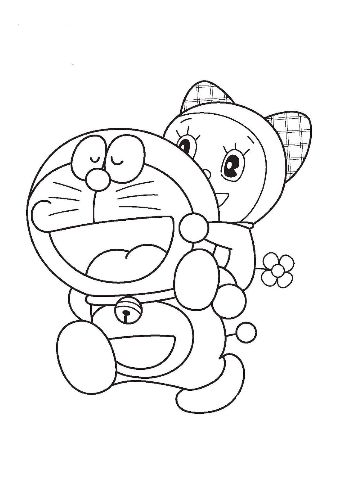 Desenho deDoraemon E Dorami para colorir