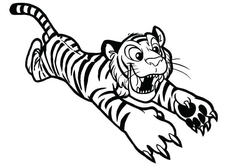 Desenho deTigre Louco para colorir