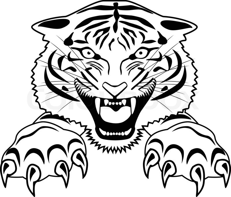 Desenho deRosto do Tigre para colorir