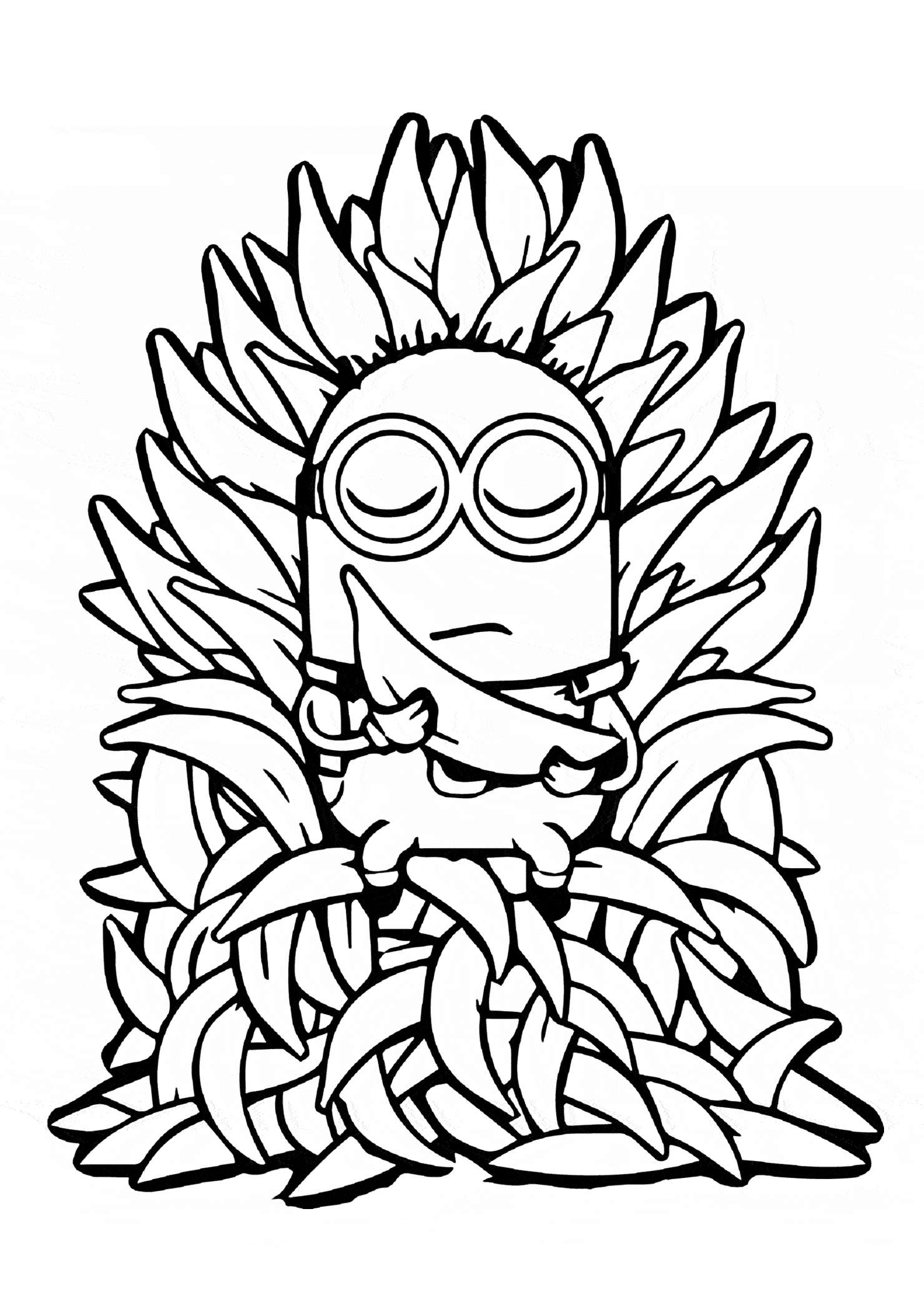 Desenho deMinion O Rei Banana para colorir