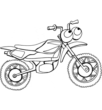 Desenhos de Moto para colorir