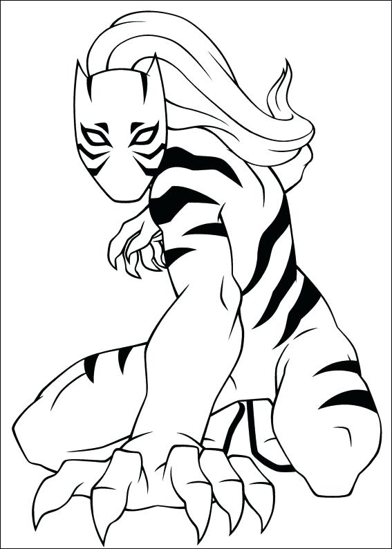 Desenho deTigre Branco para colorir