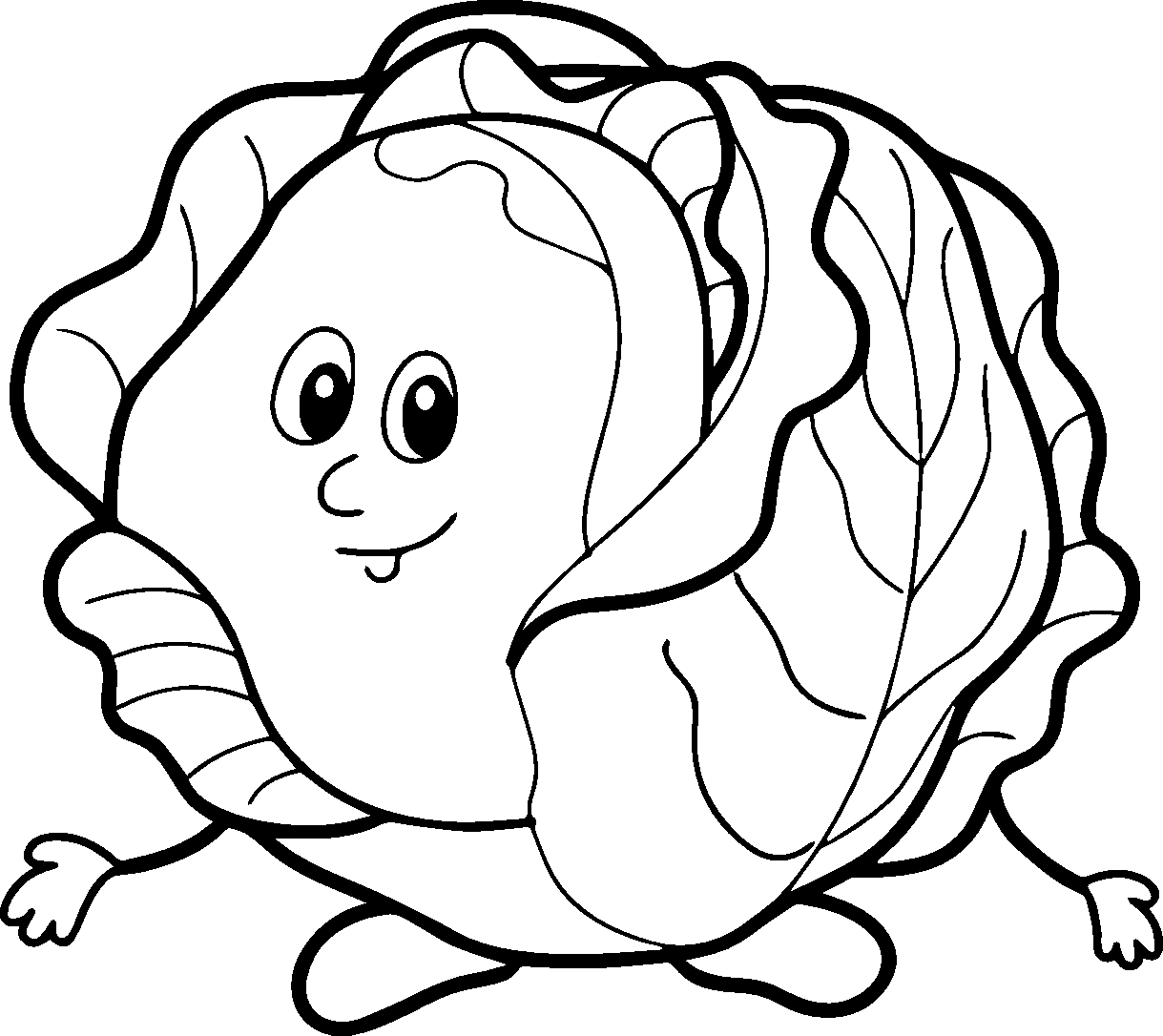 Desenho deRepolho dos Desenhos Animados para colorir