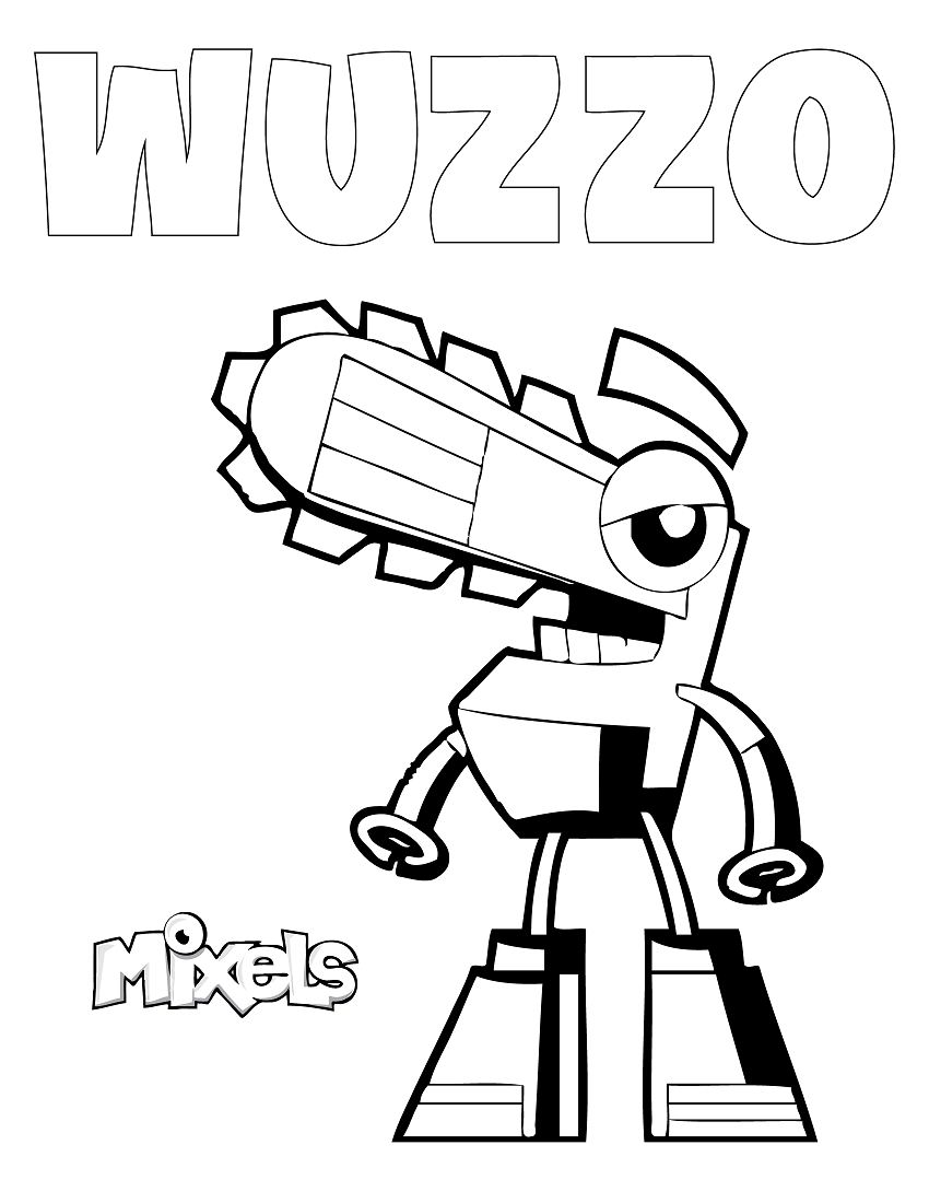 Desenho deWuzzo Mixels para colorir