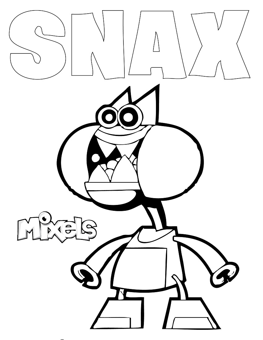 Desenho deSnax Mixels para colorir