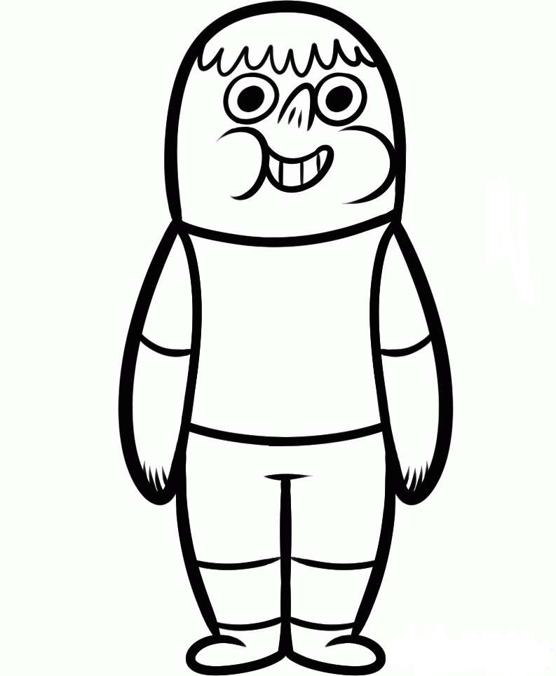 Desenho de Clarence Bonito para colorir